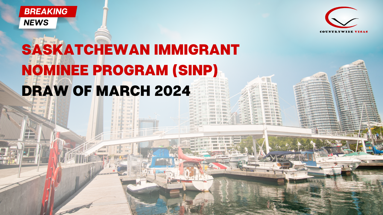 First Saskatchewan Immigrant Nominee Program (SINP) Draw of March 2024