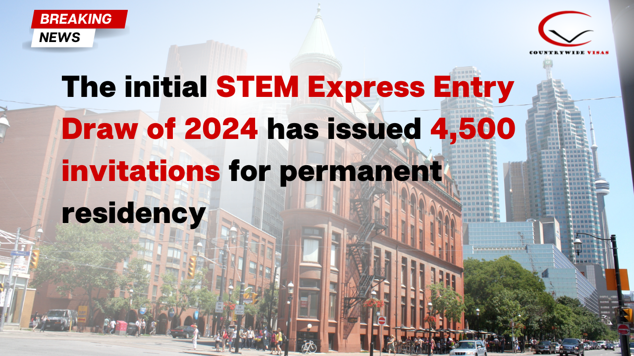 The initial STEM Express Entry Draw of 2024